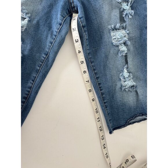 Bundle of 2 Denim Shorts L Distressed Rip Summer Ready Festival Boho Streetwear - Picture 14 of 16